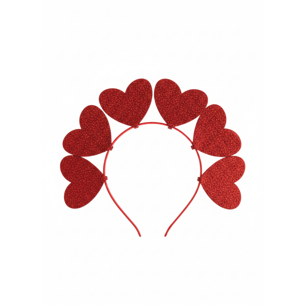 Tiara Arco Deusa do Amor Corações Pequeno - Carnaval e Festas