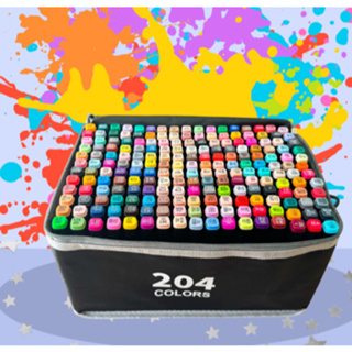 100~204 cores  dake Caneta Marcadora De Cabeça Dupla Conjunto De Canetas De Aquarela Especial Para Crianças em Oferta na Shopee