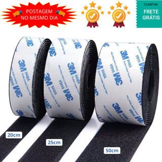 Velcro Adesivo Fita Autoadesiva 20, 25 e 50mm Organizador de Cabos, Tela mosquiteira, Pendurar Controle em Oferta na Shopee