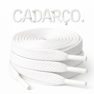 Cadarço 120cm Chato Achatado Algodão 8mm -Casual reforçado - para tenis premium - ENVIO NO MESMO DIA em Oferta na Shopee