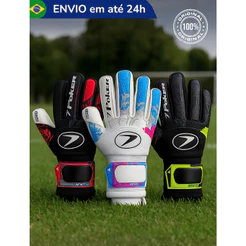 Luva de Goleiro Poker Infinity 2 Profissional Adulto - Original Campo Society Masculino Feminino