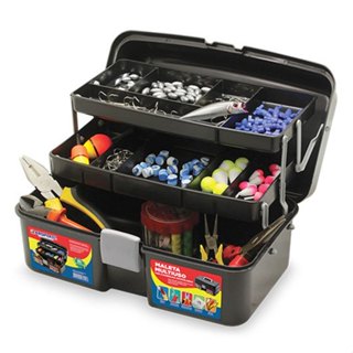 Maleta Multiuso Organizadora Preta Com 2 Bandejas em Oferta na Shopee