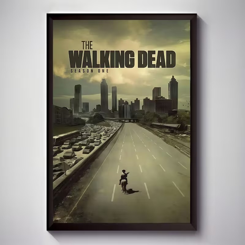 Quadro Decorativo The Walking Dead Poster Rick Grimes Atlanta Série Geek Zumbi
