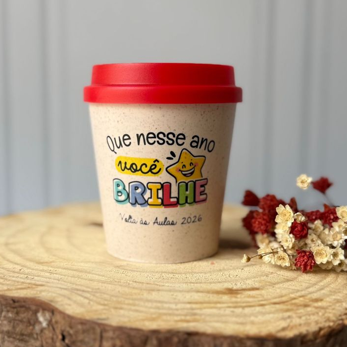 Copo mini bucks, 250ml personalizado para o Volta as aulas - Lembrancinha de Voltas as aulas