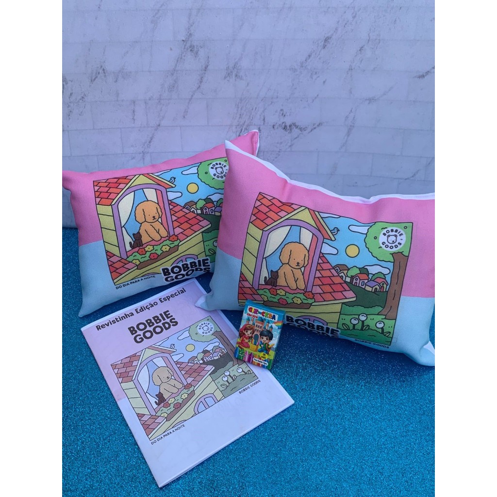 Kit Almofadinhas + Revistinha para Colorir personalizados Qualquer tema Festa Aniversário Lembrancinha Infantil