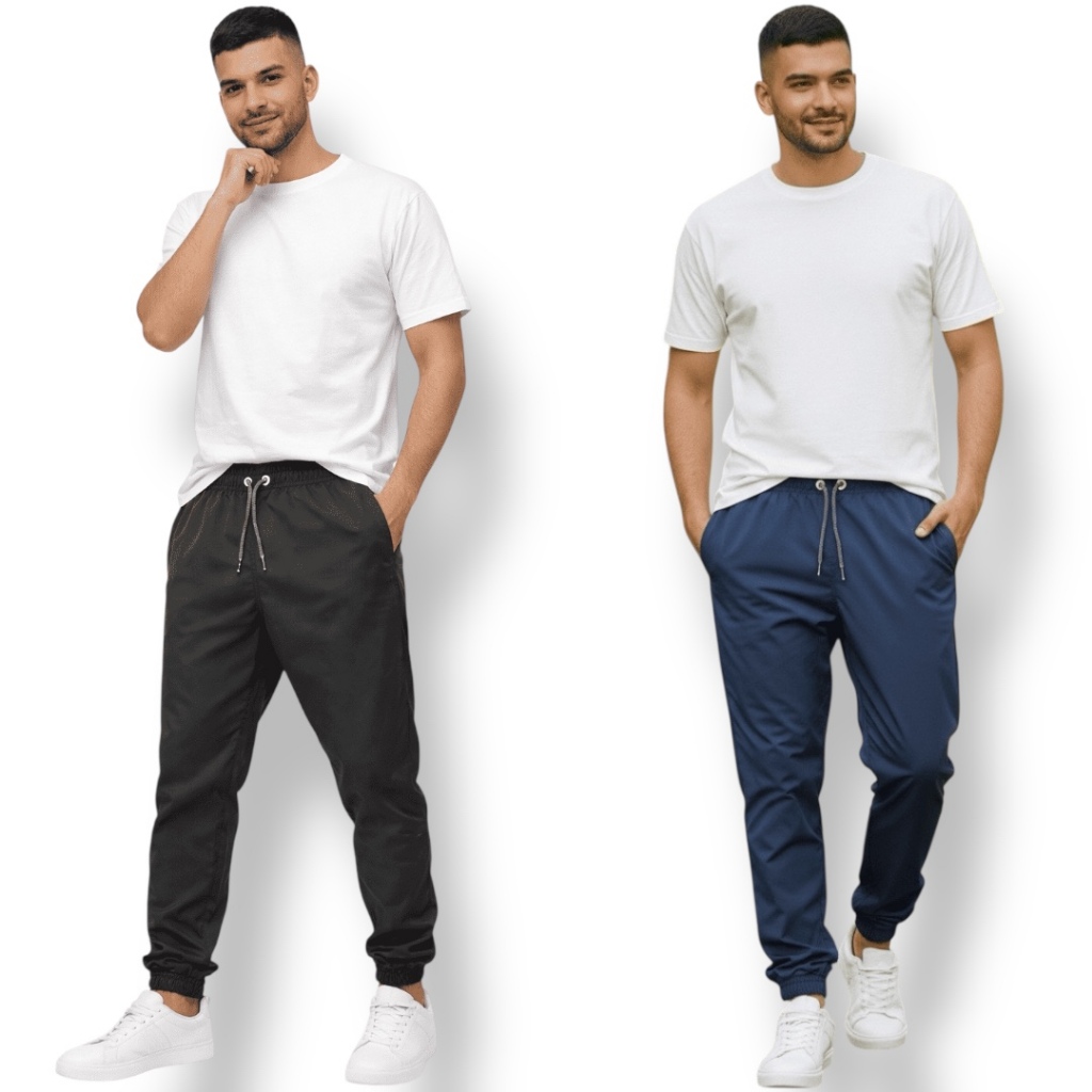 Calça Jogger Masculina  Tactel Com Elastano Premium Leve Casual Esportiva Com Bolsos em Oferta na Shopee