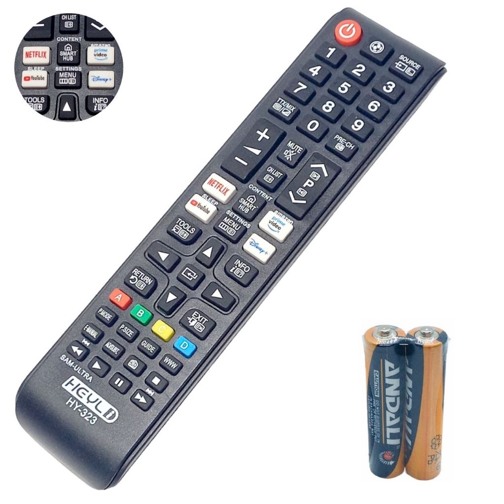 Controle Universal Para Smart Tv Samsung Lcd Plasma Netflix / Prime Video / Disney / Youtube Remoto