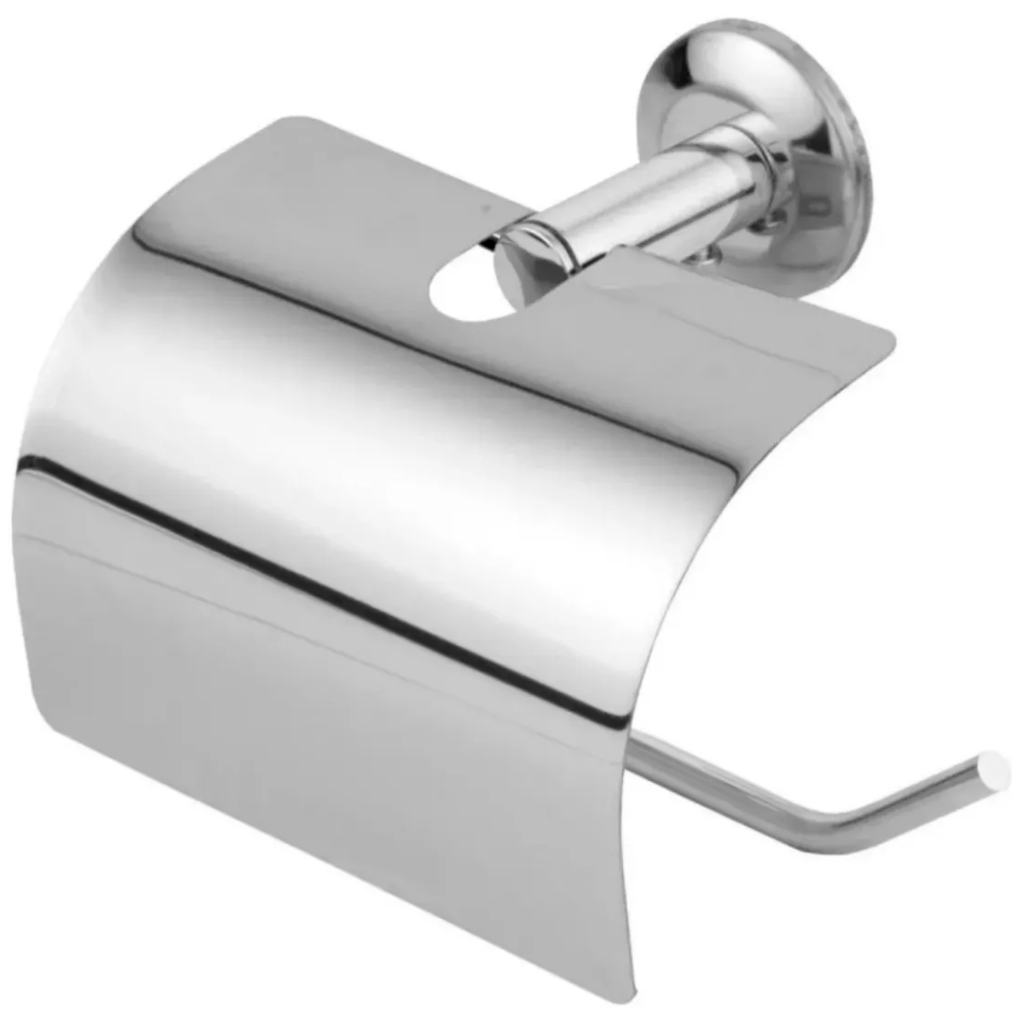 Papeleira Higiênica Porta Papel Higiênico Tampa Em INOX Brilhante Banheiro Design Modern Organizador em Oferta na Shopee