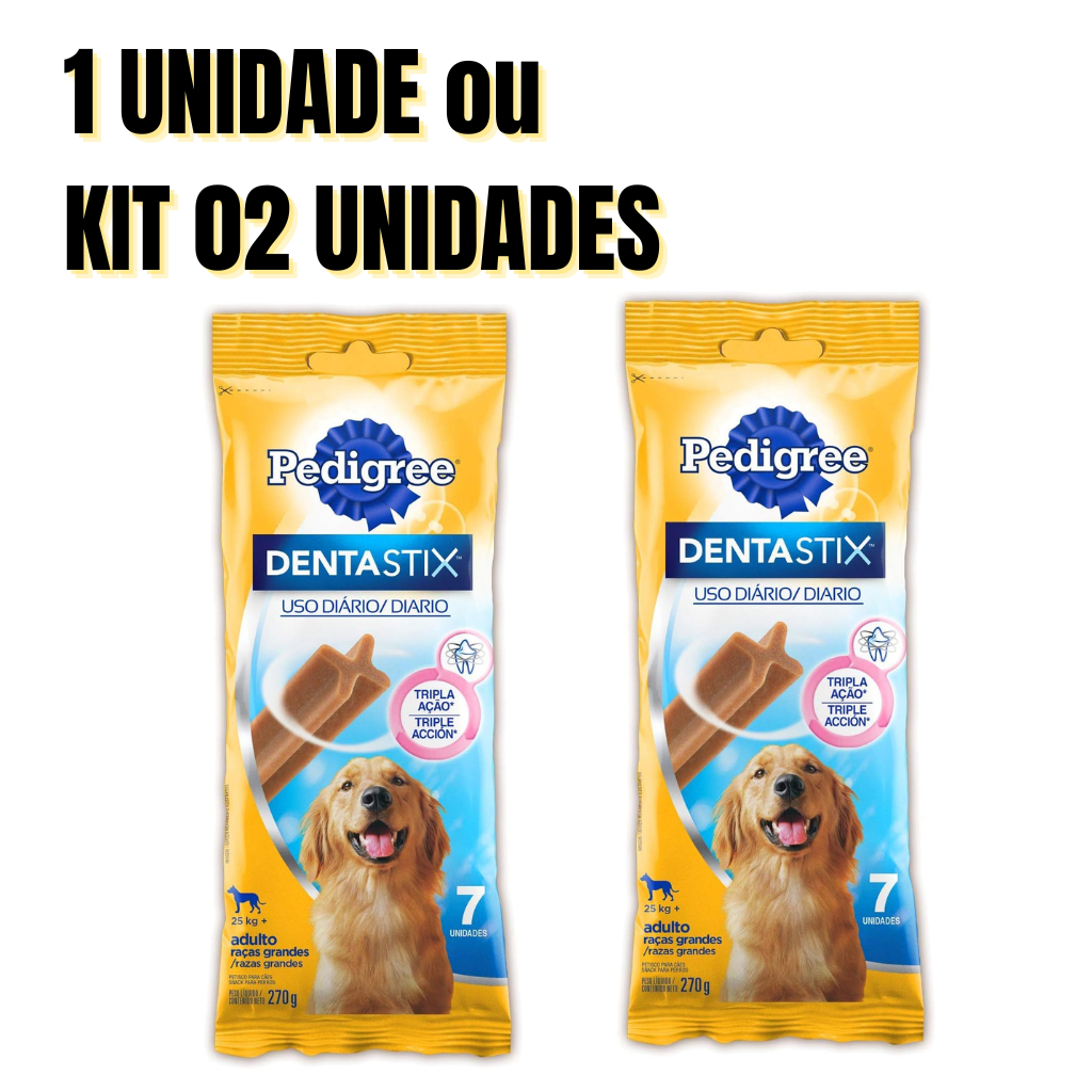Petisco Pedigree Dentastix Raca Grande 7 Unidades - Comprar com Melhor Preço em Lanches
