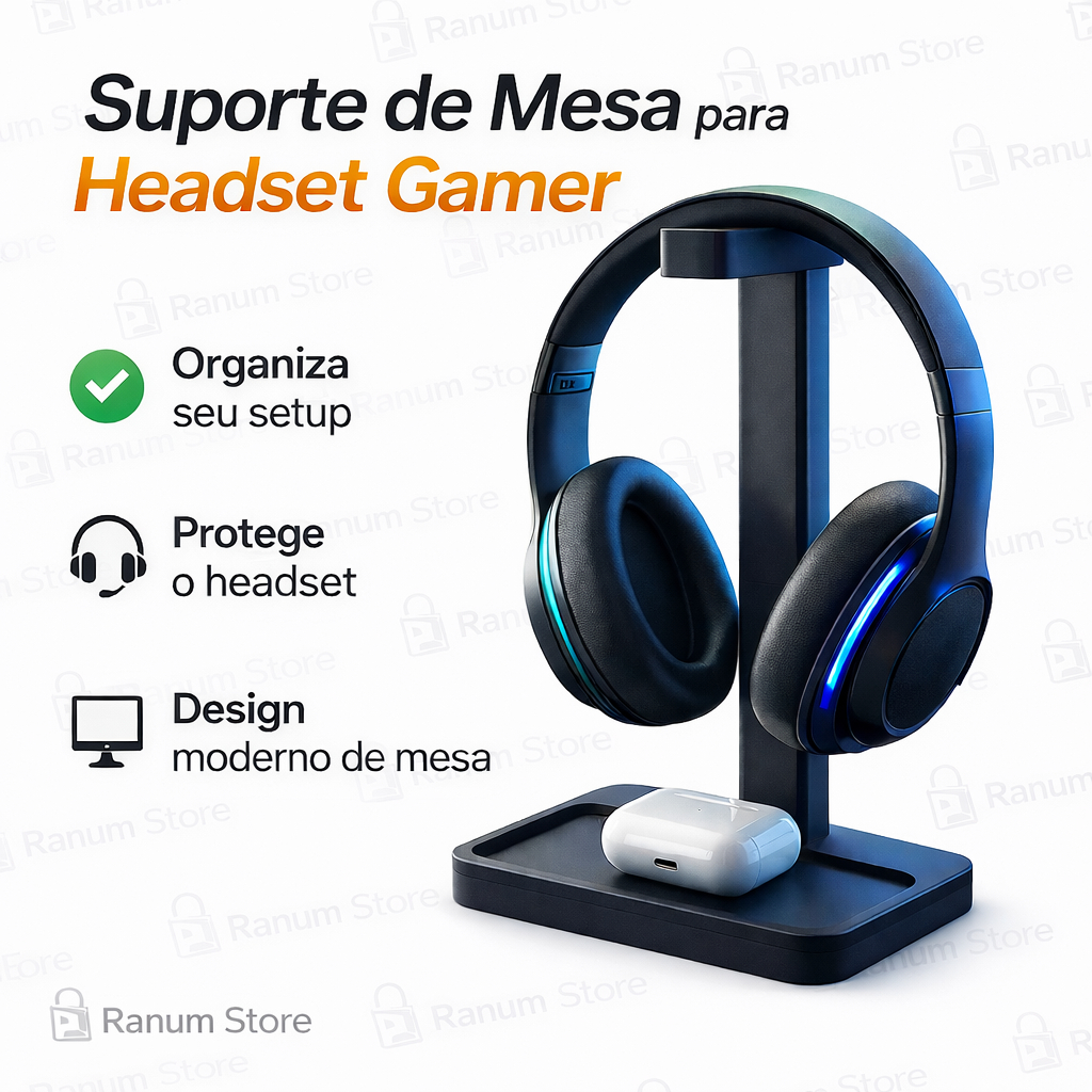 Suporte de Mesa para Headfone e Fone De Ouvido Gamer em Oferta na Shopee