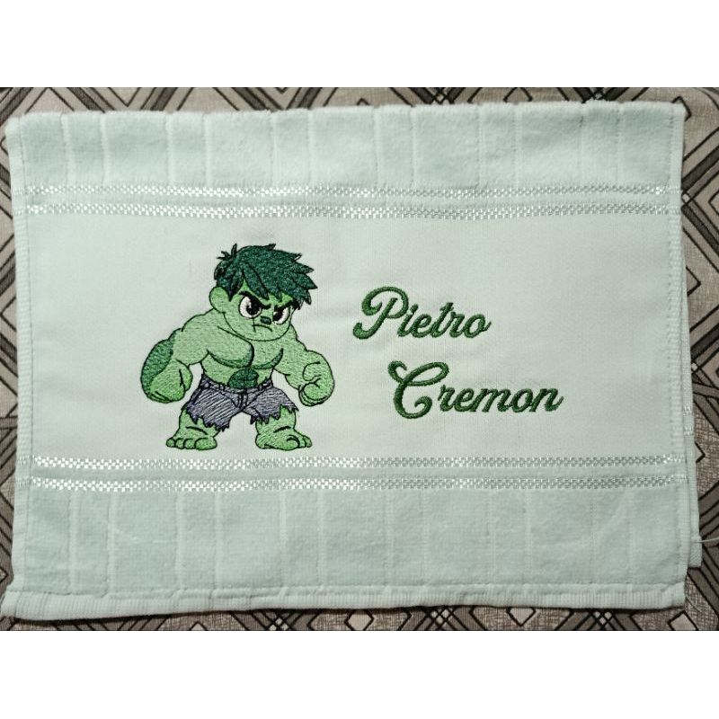Toalhinha escolar Lavabo Personalizada Bordada menino heróis/patrulha canina/hot weels