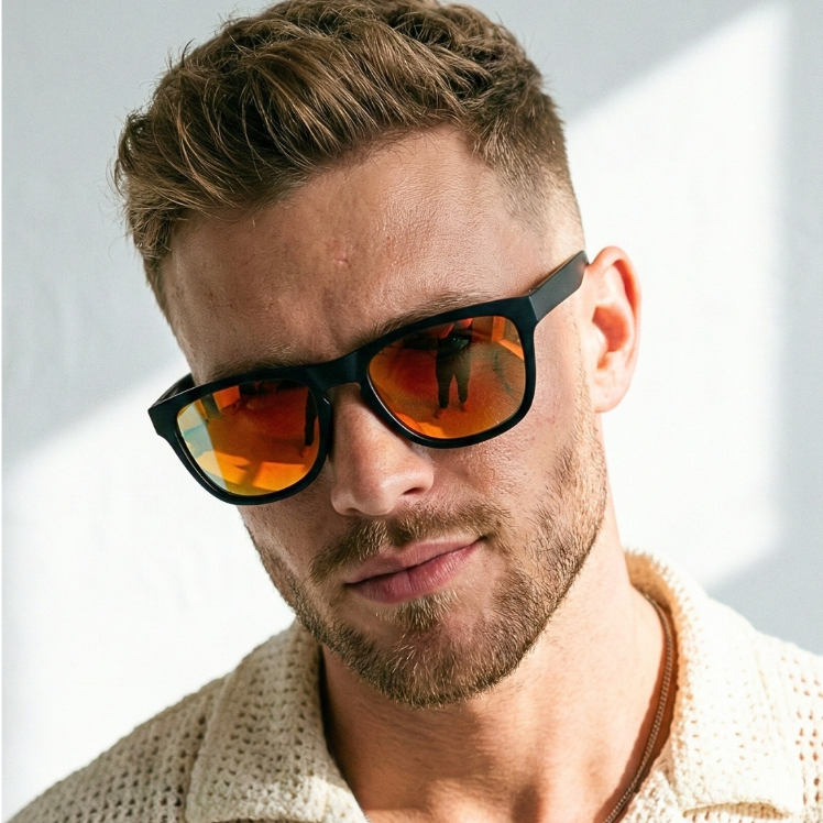 Óculos de Sol Sevilha Vermelho Espelhado Polarizado Premium Flexível Funk uv400 Feminino Masculino em Oferta na Shopee