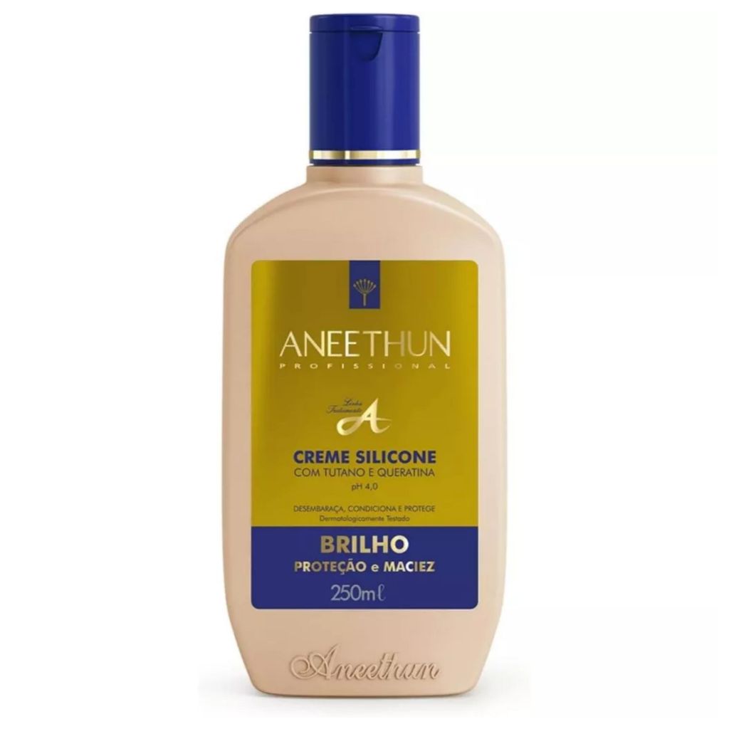 Creme De Silicone Aneethun Linha A 250ml Nutrição, Brilho Proteção Original