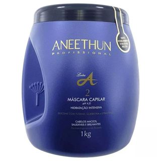 Máscara Cabelo Aneethun Linha A 1kg Hidratação Profunda Brilho e Nutrição em Oferta na Shopee