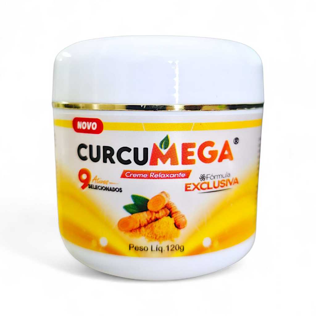 Creme Cúrcuma 120g Auxiliar Alívio Imediato de Dores Articulações Costas Musculares Massageador