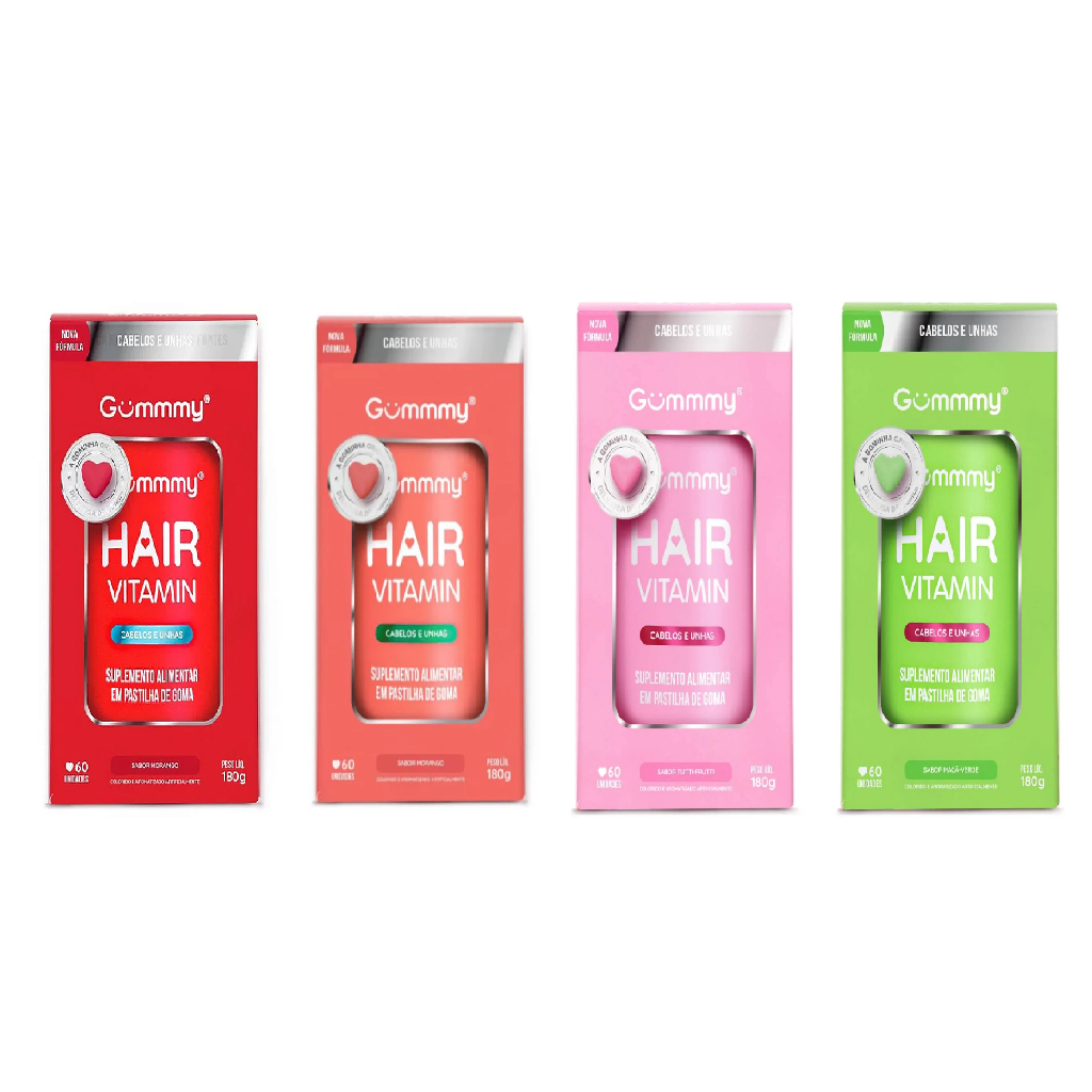Gummy Original - Hair Suplemento Vitamina Para Cabelo E Unhas Em Gomas