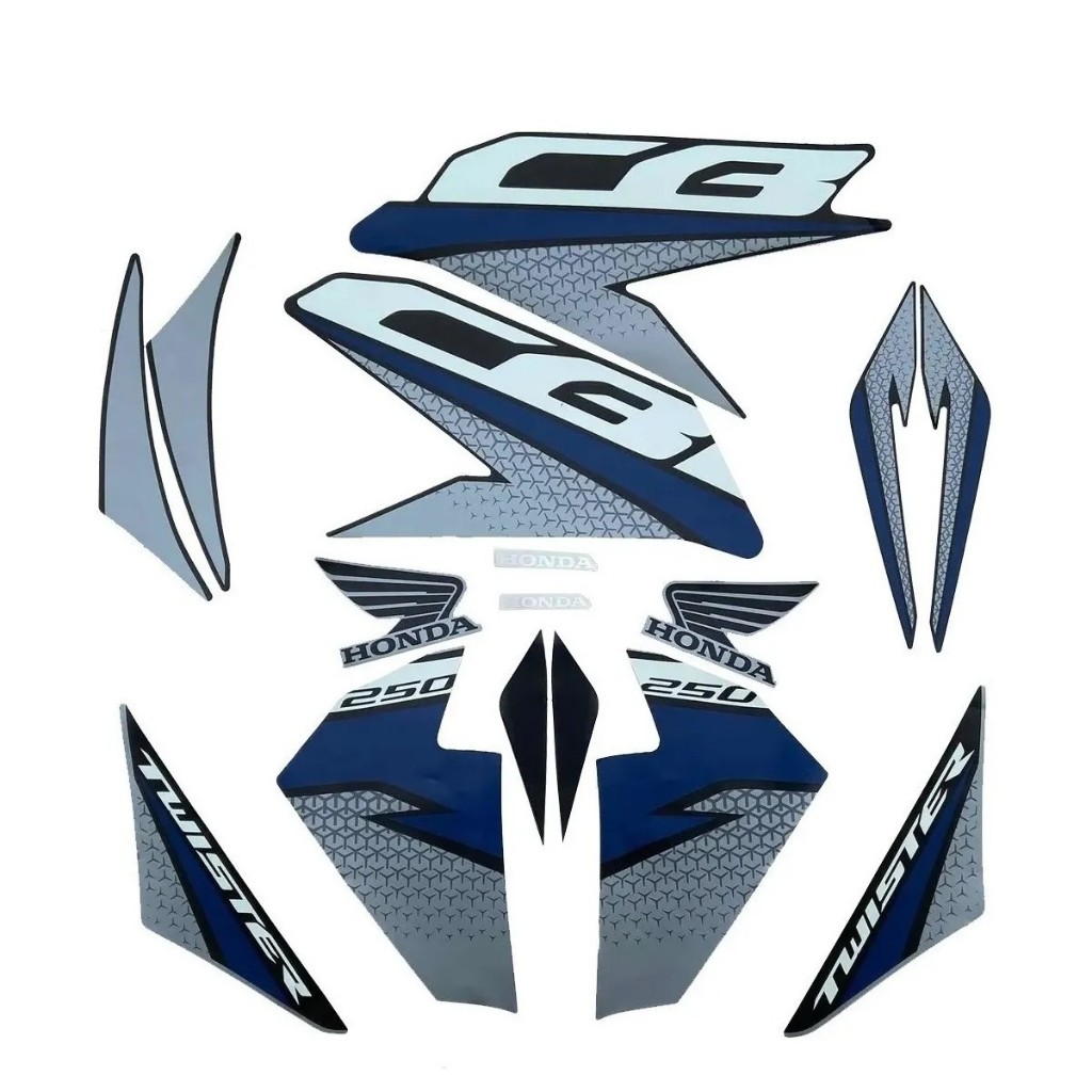 Kit de Faixas de Adesivos CB250 Twister 2019 em Oferta na Shopee