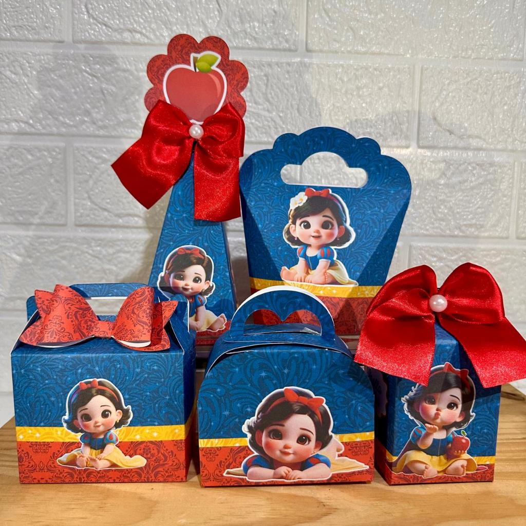 Kit Festa Branca de Neve Bebê -  Branca de Neve baby - Branca de neve Personalizados Lembrancinhas Caixinhas Para Festa