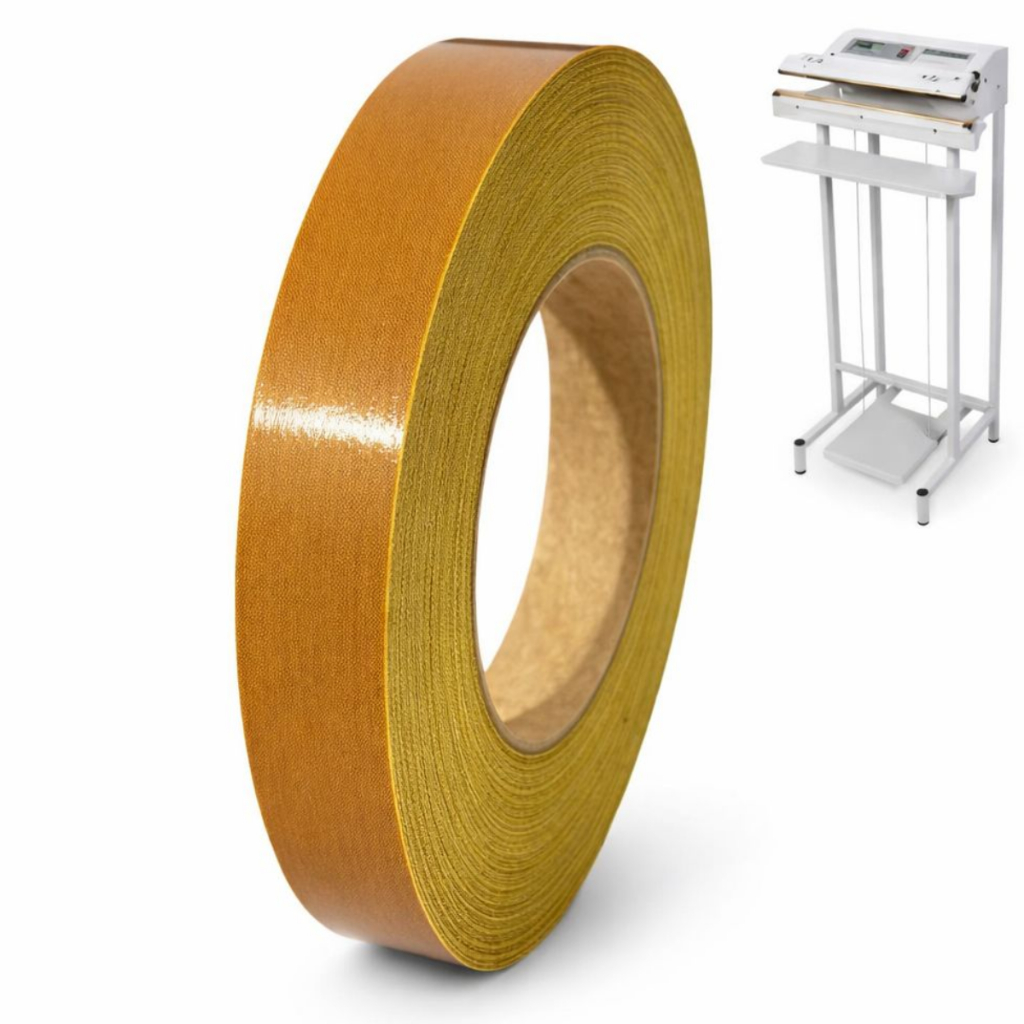 5m Fita Teflon Adesiva 20mm X 0,13mm Alta Temperatura Cor Marrom