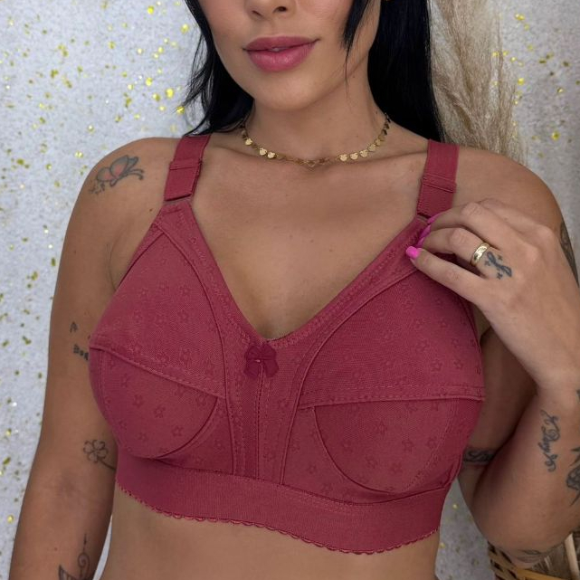Sutiã Reforçado com Pala Algodão Sem Bojo Alta Sustentação Moda Lingerie Feminina em Oferta na Shopee