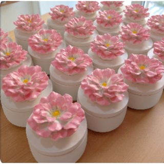 kit 10 vasos decorativos, no formato de flor, para velas aromáticas e lembrancinhas em Oferta na Shopee