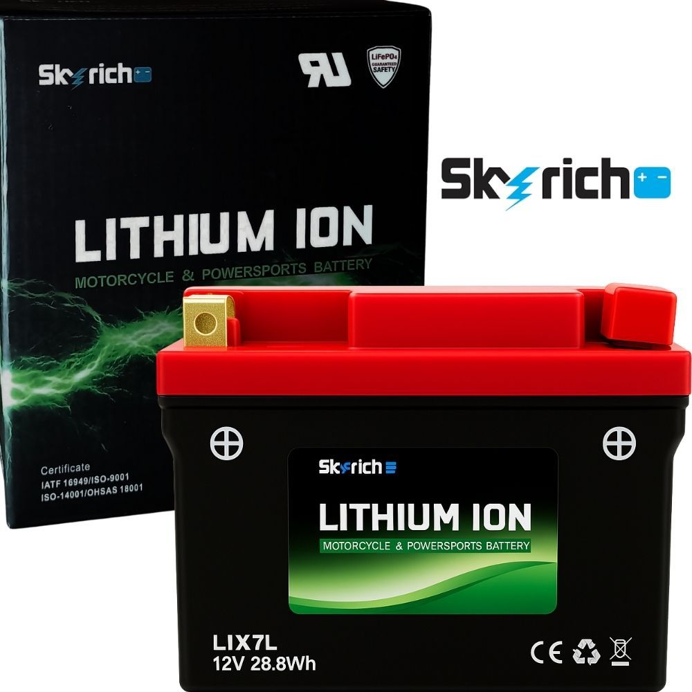 Bateria Lítio Skyrich Lix7L Para Honda Yamaha Ktm Crf 7ah - CCA 120 - 12V em Oferta na Shopee