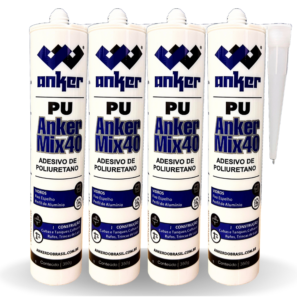 Kit Econômico 4 PU 40 AnkerMix Branco Cola Selante Alta Performance em Oferta na Shopee
