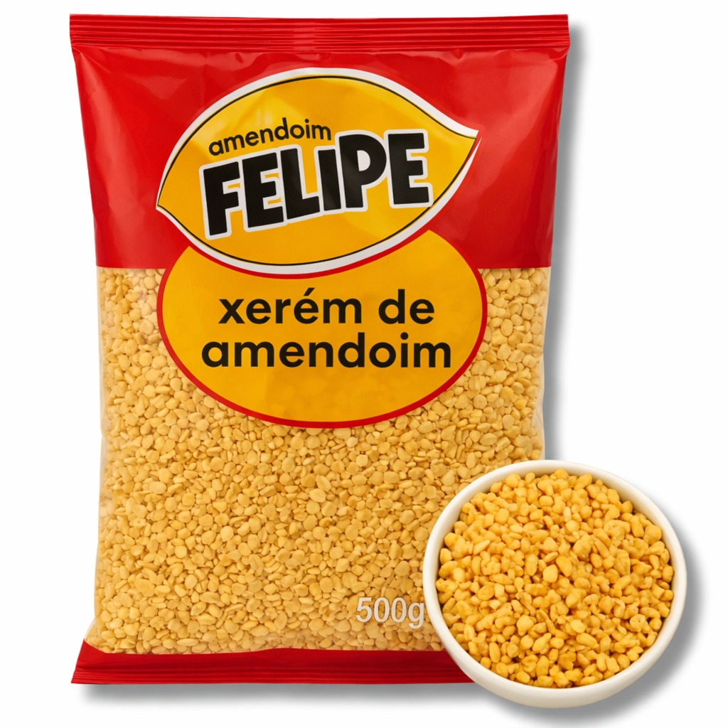 Xerém de Amendoim Triturado 500g Felipe Ideal para Confeitaria e Sorveteria em Oferta na Shopee