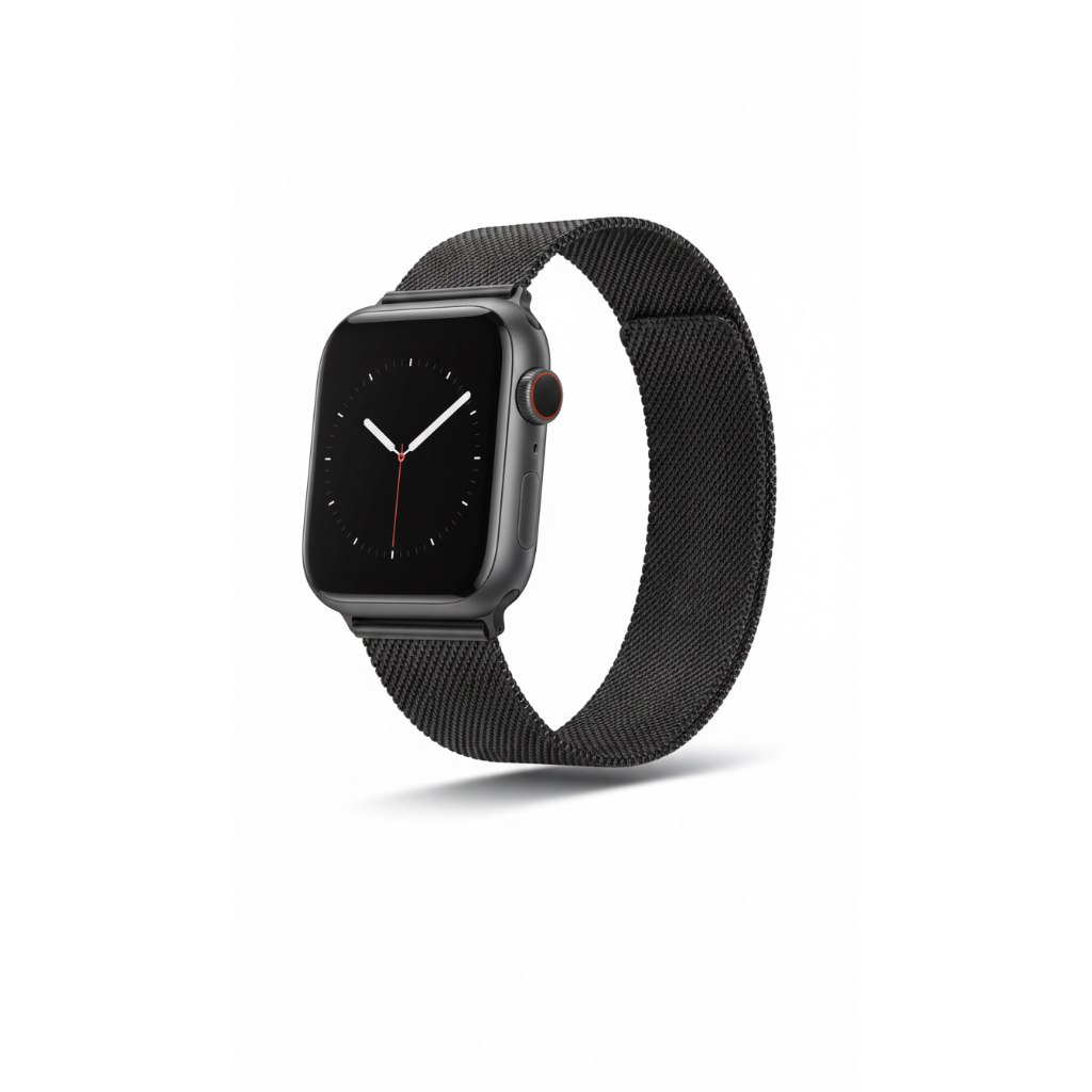 Pulseira Metal Aço Para Smart Watch 42/44mm Preto Preto 0.25 Cm