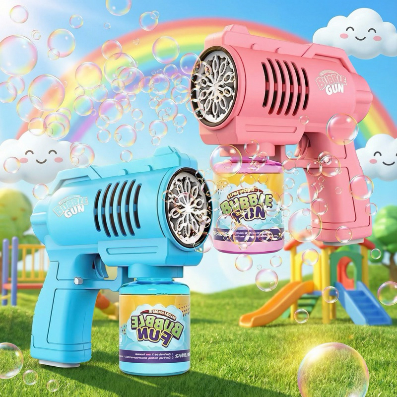 Brinquedo Crianças Máquina Pistola Lança gun de Bolha Bolinha de Sabão Metralhadora Automatica tiktok