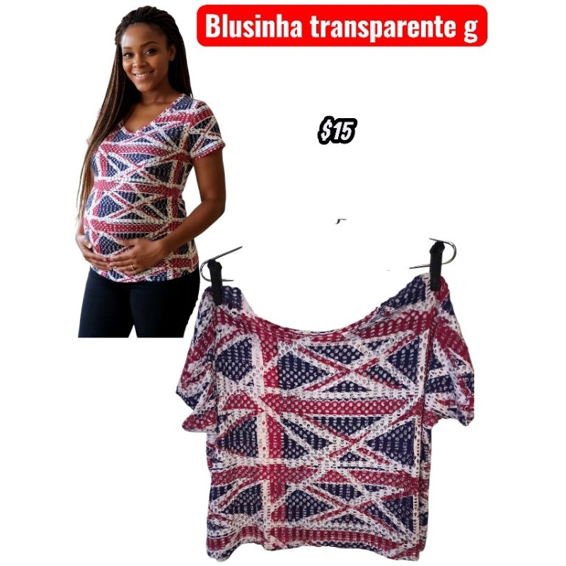 blusinha feminina tamanho g, cód 3