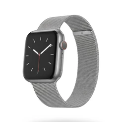 Pulseira Metal Aço Para Smart Watch 42/44mm Prata Prateado 2.5 Cm