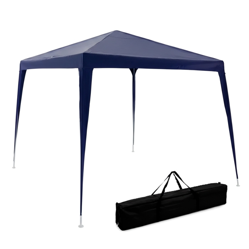 Imagem Tenda de Praia Lona Ráfia Desmontável Bolsa Proteção UV Barraca Camping Eventos 3x3 Impermeável