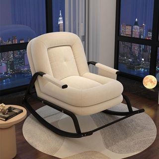 Poltrona de Balanço Reclinável Ergonômica 5 Posições – Até 200kg, Ferro + Veludo Cotel em Oferta na Shopee