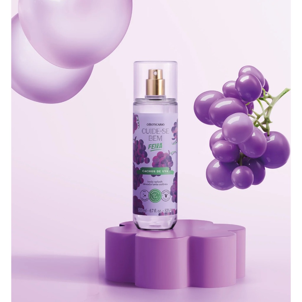 Body Splash CACHOS DE UVA: O segredo para um rastro frutado inesquecível e cheio de vida.