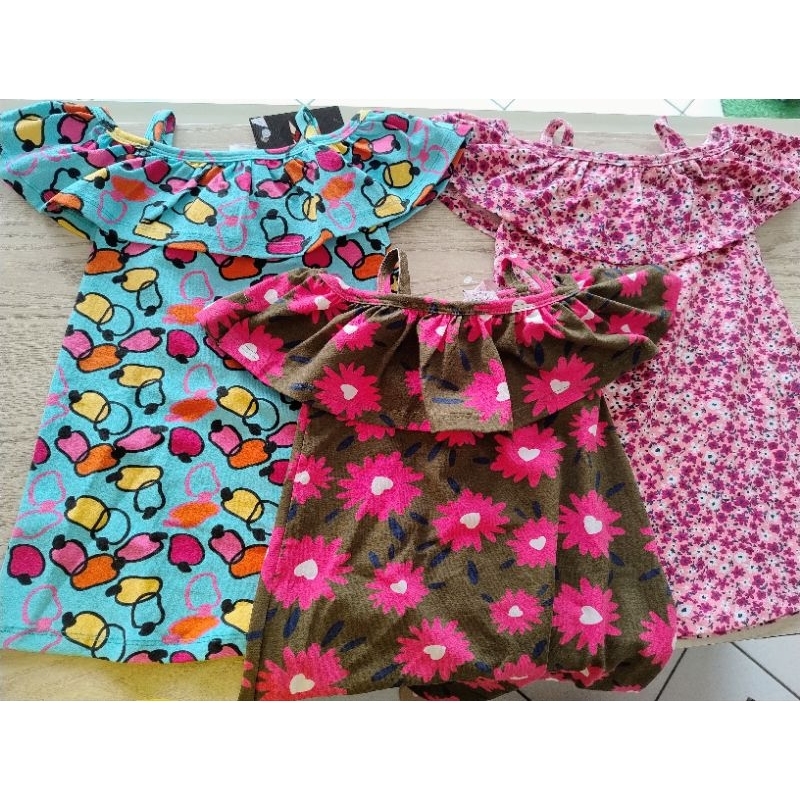 vestido infantil menina  manga ciganinha floral