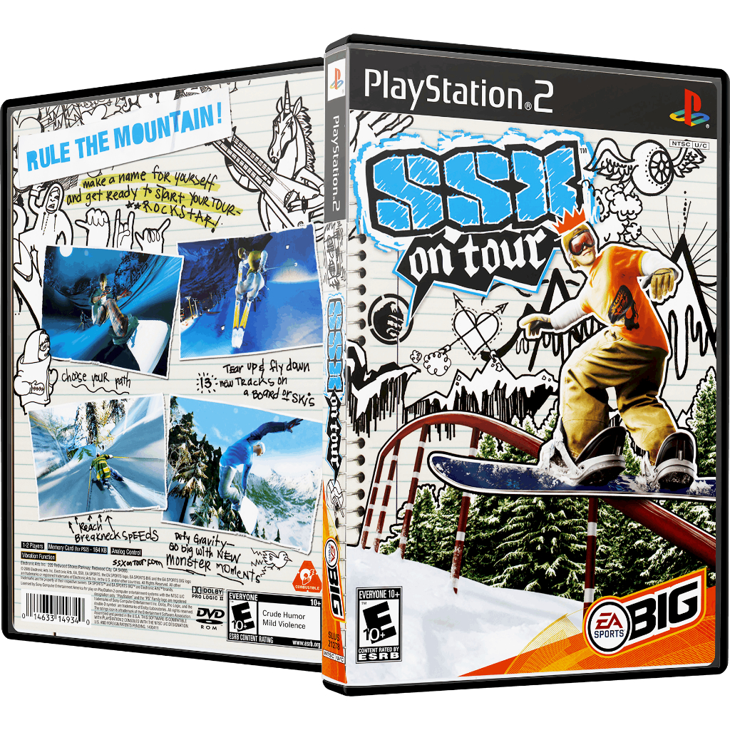 SSX On Tour PS2 – Mídia Física Com Encarte + Box Completo