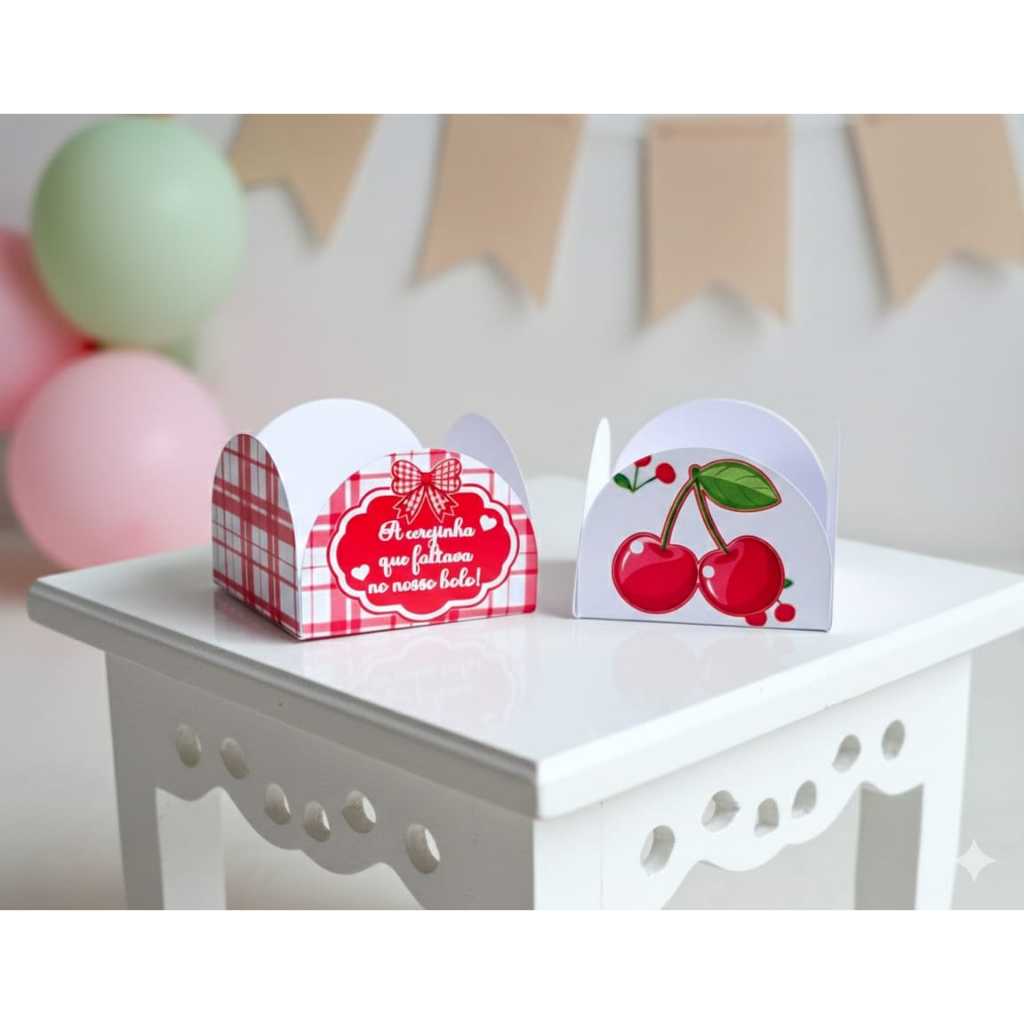 Envio Rapido- Forminha de docinhos personalizada Cerejinha | festa infantil| qualquer tema| lembrancinha aniversário