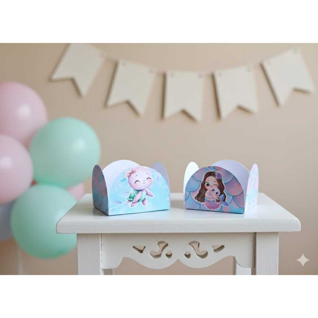 Envio Rapido- Forminha de docinhos personalizada Sereia cut | festa infantil| qualquer tema| lembrancinha aniversário