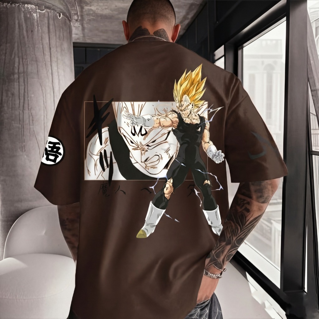 Camiseta Oversized Dragon V. Super  Aftersoul Unissex Plus Size P ao G5 100% Algodão