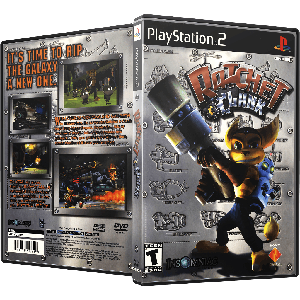 Ratchet & Clank PS2 – Mídia Física Com Encarte + Box Completo