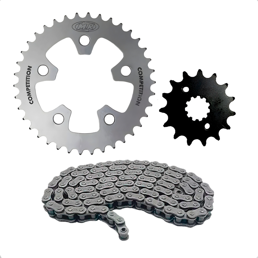 Kit Relação Mr Passe Fino Cbx 250 Twister Coroa 38 Pinhão 15