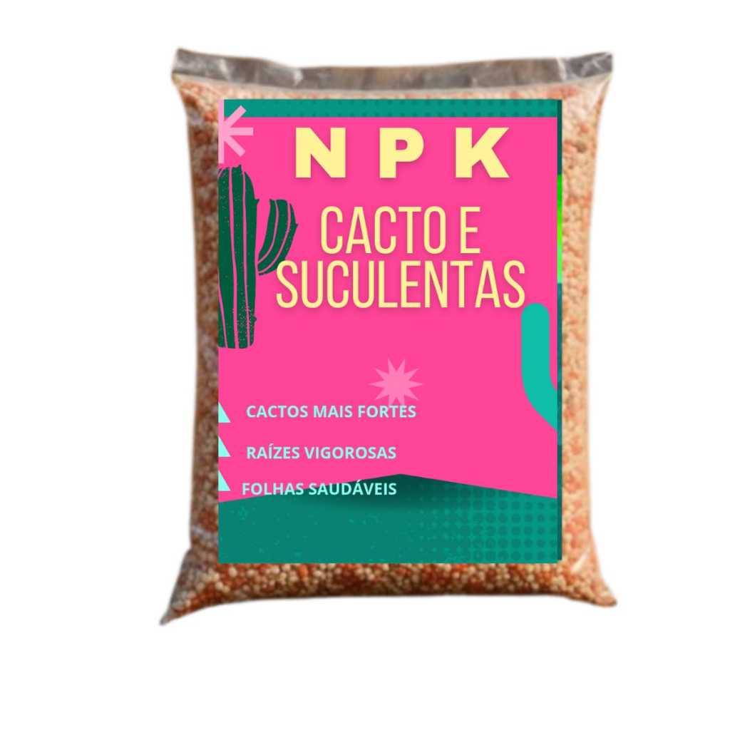 Adubo Fertilizante NPK CACTOS E SUCULENTAS + Micronutrientes Granulado - Floração Garantida! em Oferta na Shopee