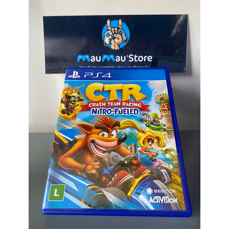 Crash Team Racing Nitro Fueled Completo com Adesivos PS4 - Original Usado Mídia Física Jogos de Corrida PlayStation 4