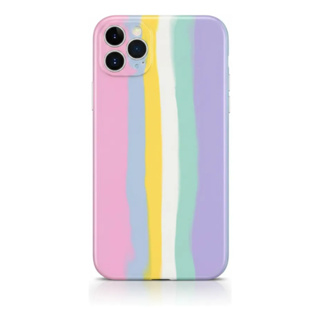Capinha Arco-íris Colorida Para Iphone 11 Pro Max Arco-íris Lisa em Oferta na Shopee