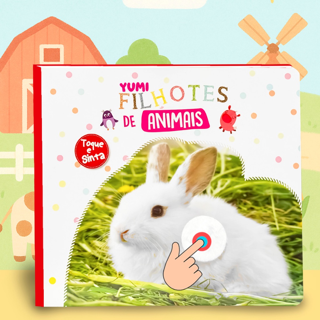 Livro Infantil Toque e Sinta Educativo Sensorial | Filhotes de Animais Com Texturas e Imagens Realistas em Oferta na Shopee
