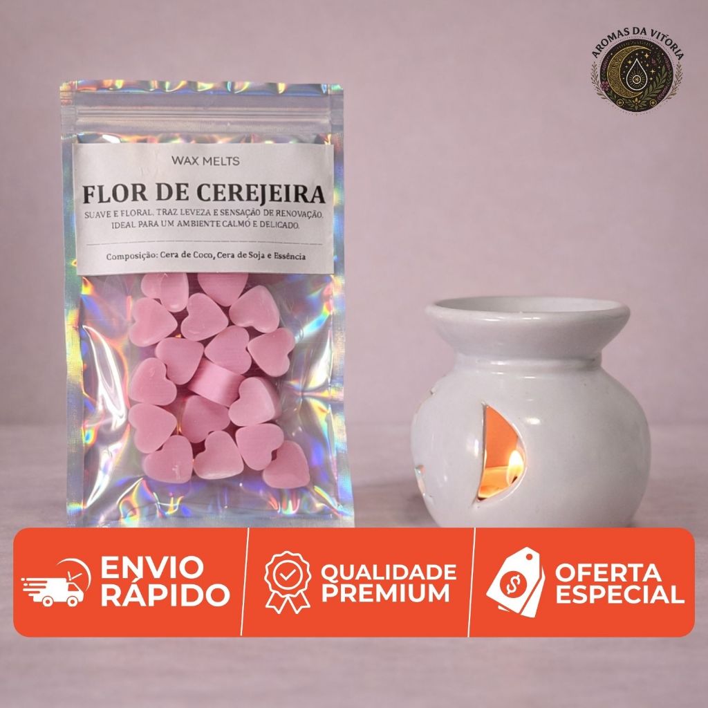 Wax Melt Perfumado 30g | Cera Aromática para Rechaud/Difursor | Aroma Forte | Lembrancinha, Presente