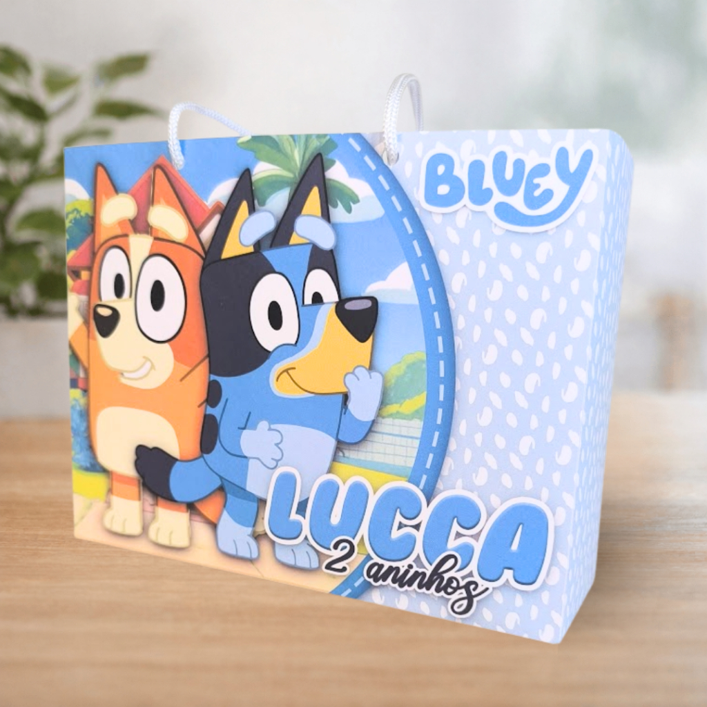 SACOLINHA PERSONALIZADA BLUE MENINO | PEGUE E MONTE | Surpresa | Lembrancinha | Mimos | Aniversário