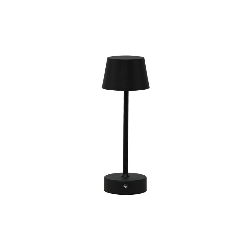 Luminária de Mesa LED Taschibra Louvre Recarregável Preto