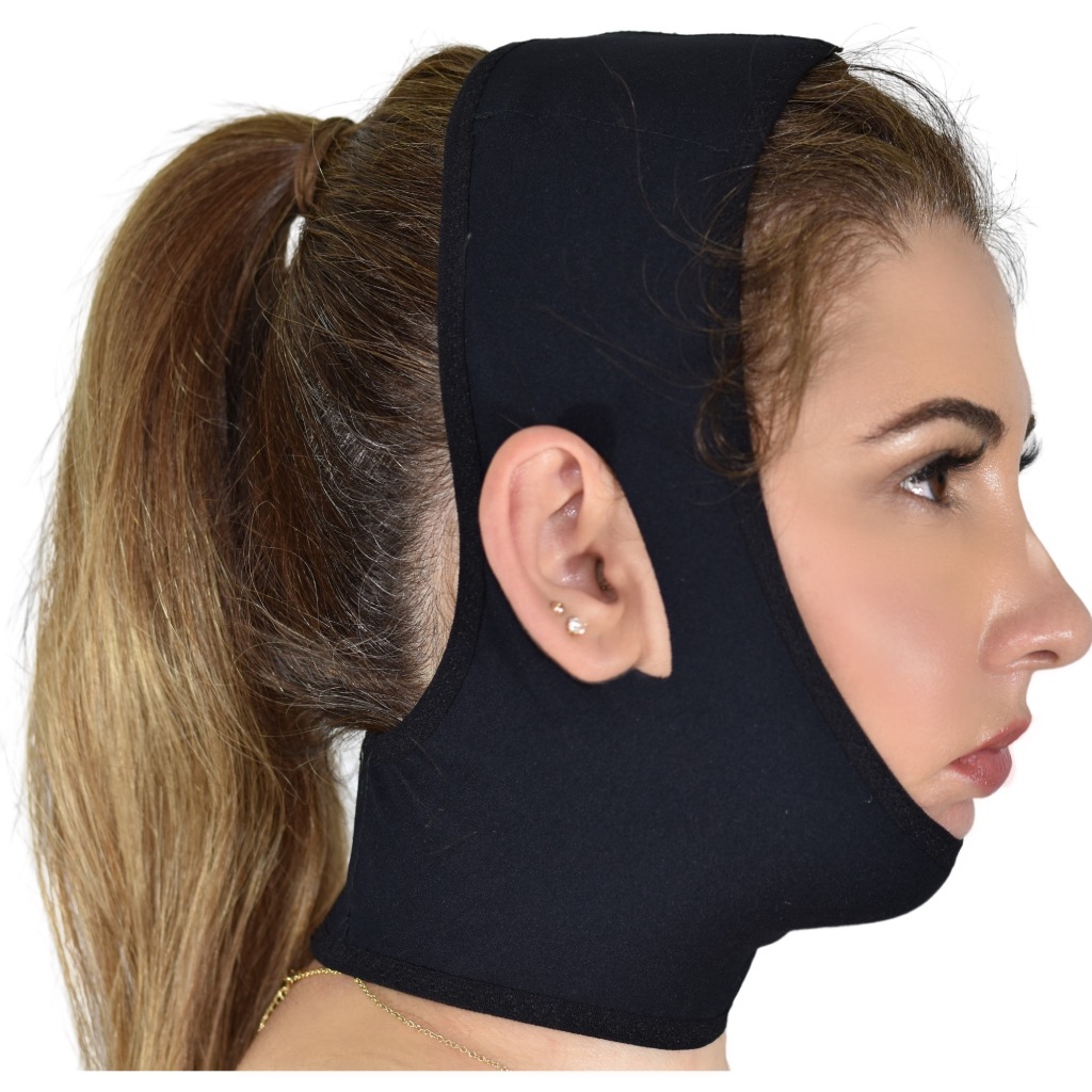 Cinta Reduz Papada Facial Pós Cirurgia Bichectomia